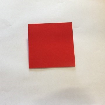 ２色ハート折り紙簡単折り方手順2