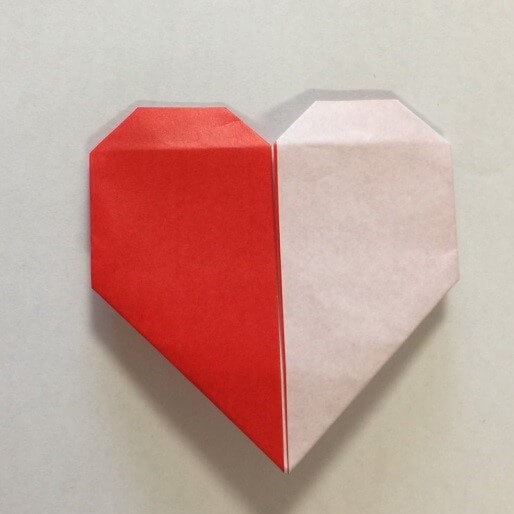 ハート折り紙簡単折り方