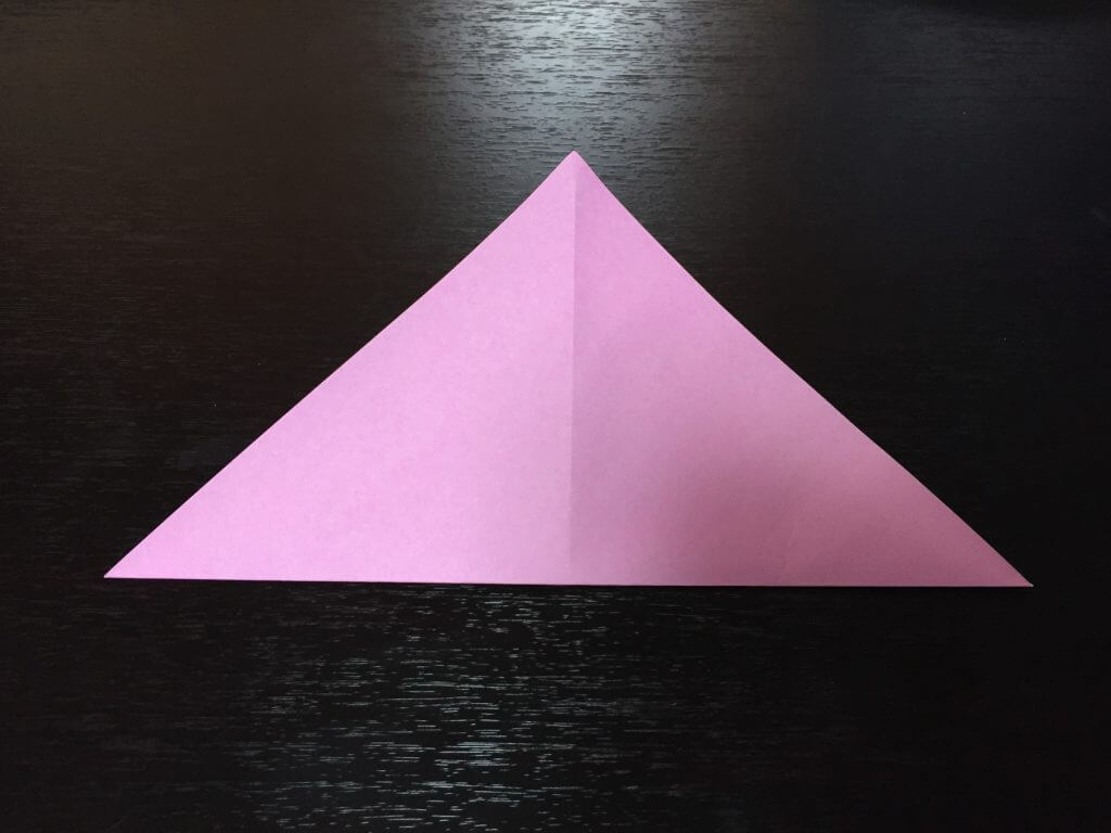 折り紙で簡単なハートの折り方手順2