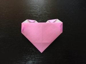 折り紙で簡単なハートの折り方