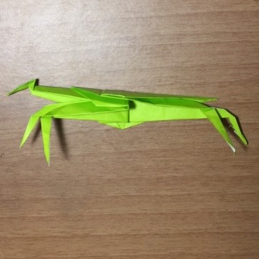 カマキリ折り紙折り方簡単な作り方