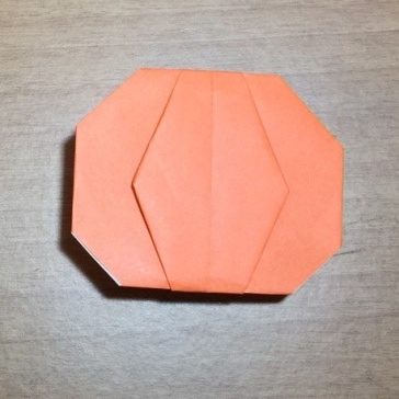 カボチャの折り紙の簡単な折り方ジャックオーランタン