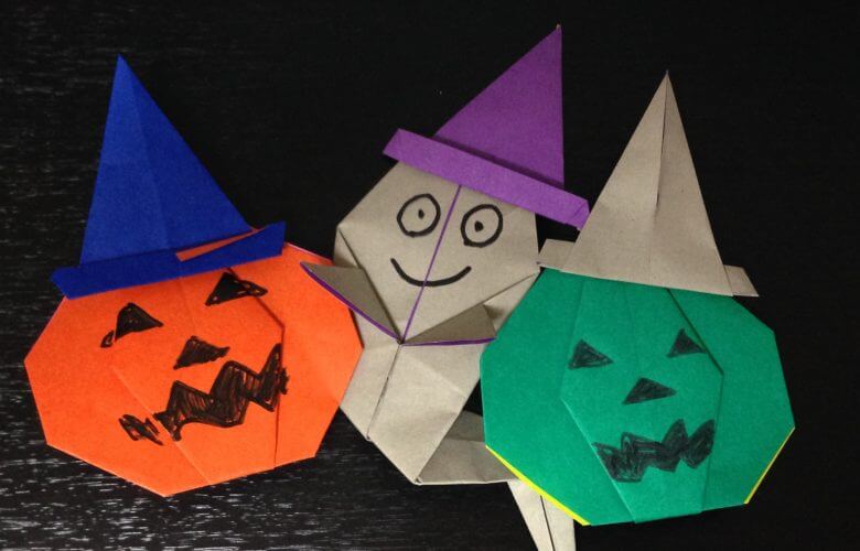 ハロウィンで使える魔女の帽子の折り紙の簡単な折り方