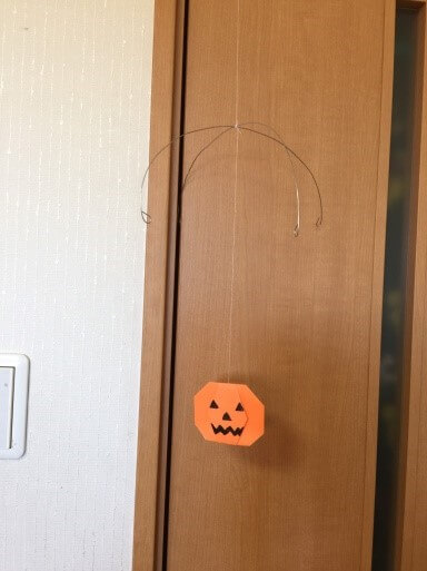 ハロウィンモビール簡単手作り折り紙の折り方