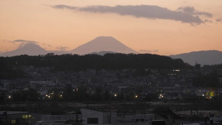マンションからの富士山